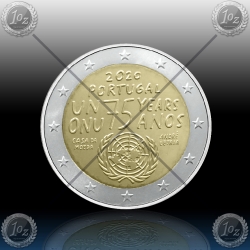 2 EVRO PORTUGALSKA 2020 "United Nations" UNC